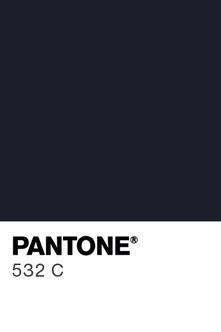 Pantone 532 C, deep navy